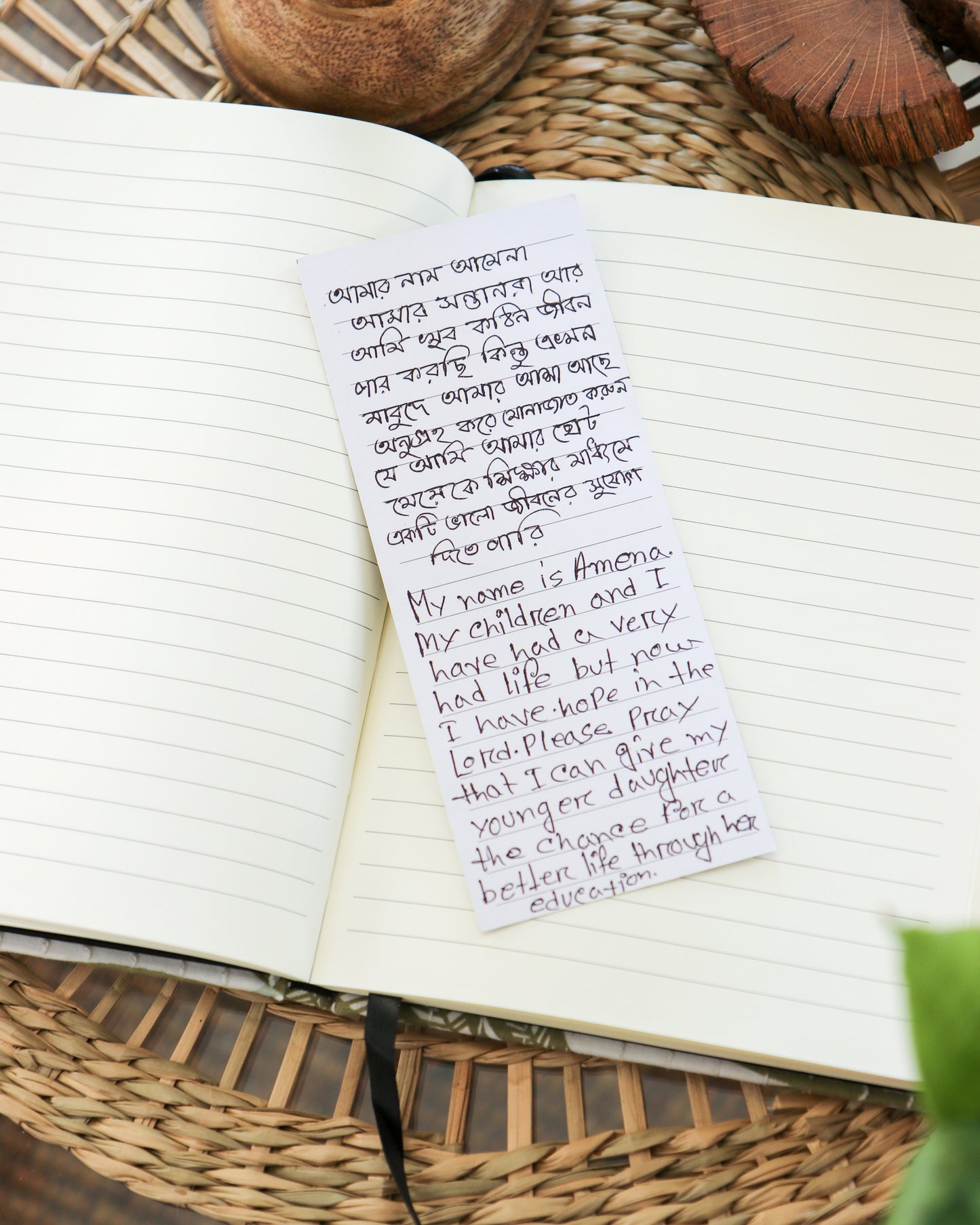 “Stocking” Hand-Embroidered Journal