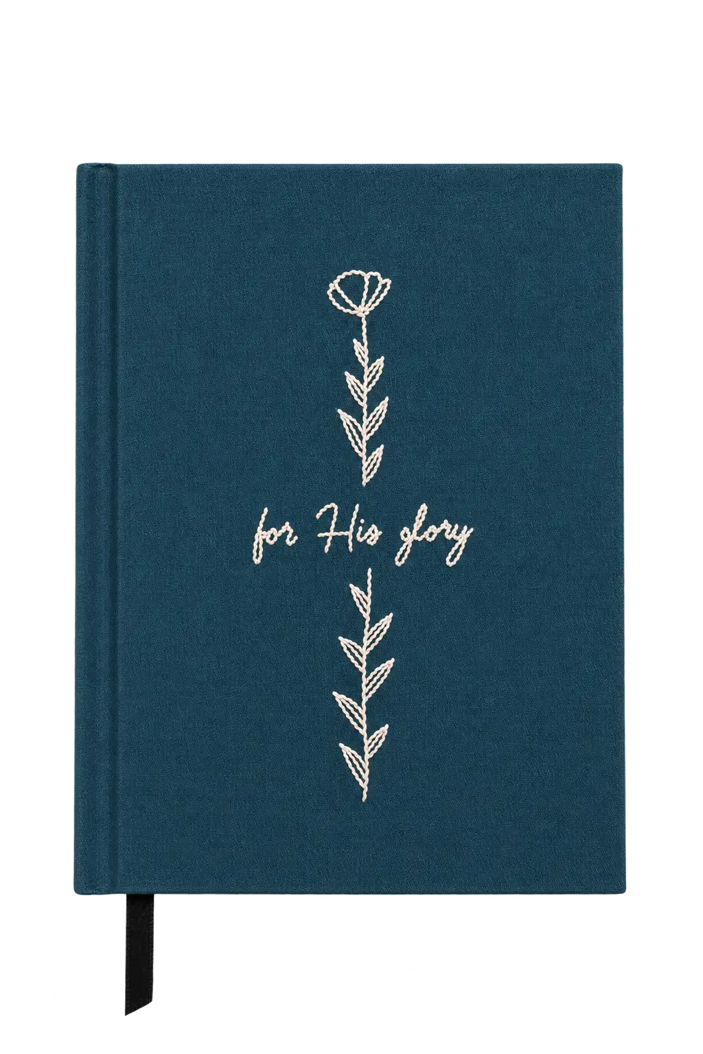 "For His Glory" Hand-Embroidered Journal