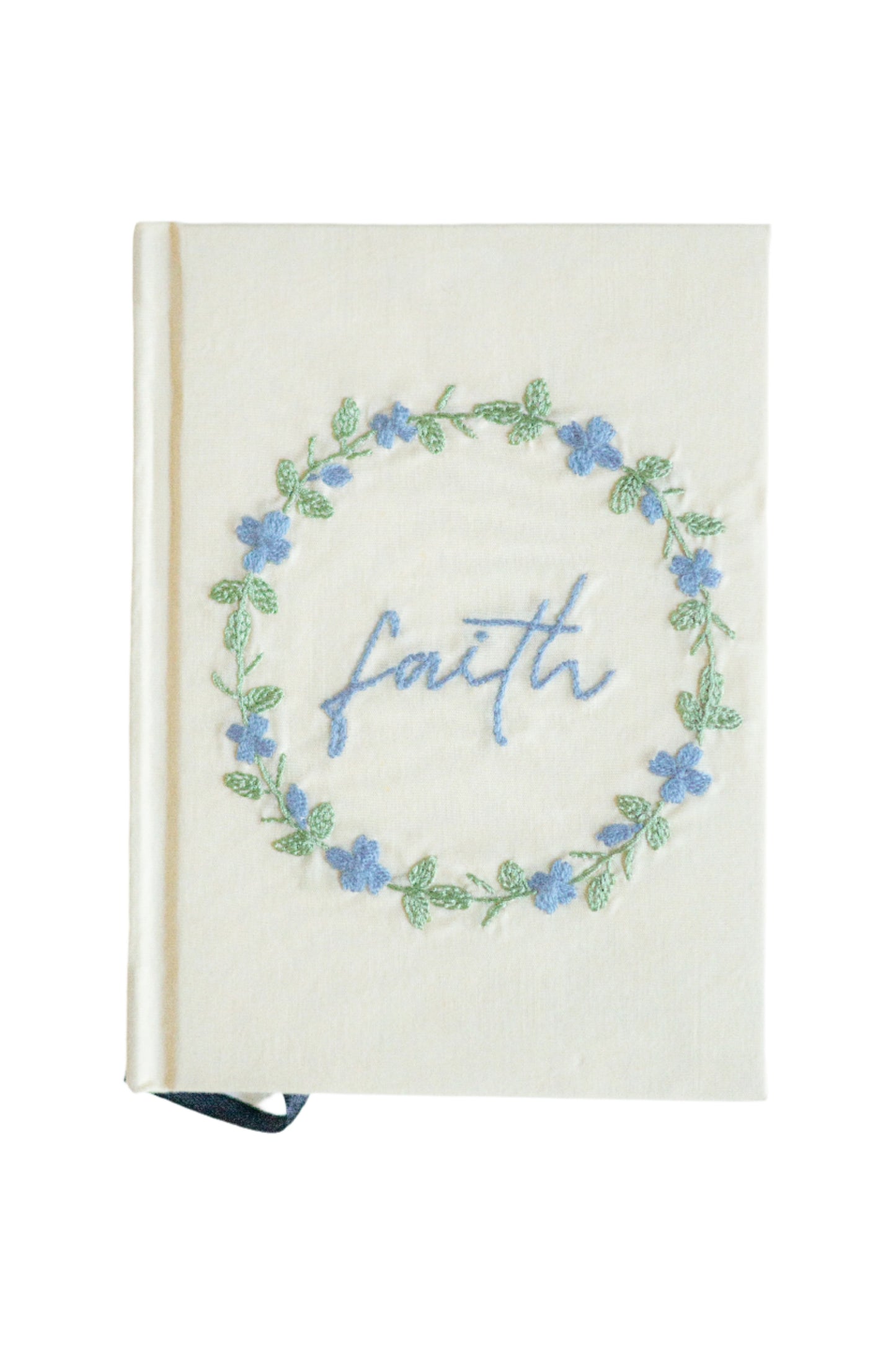 "Faith" Hand-Embroidered Journal