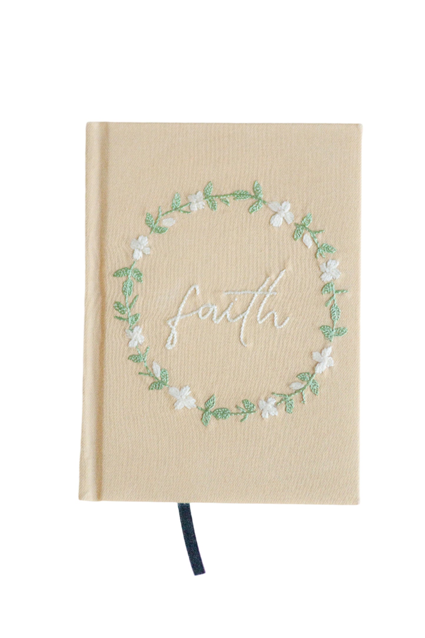 "Faith" Hand-Embroidered Journal