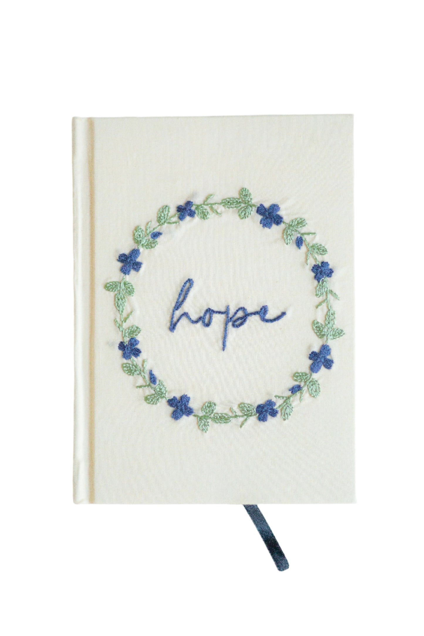 "Hope" Hand-Embroidered Journal