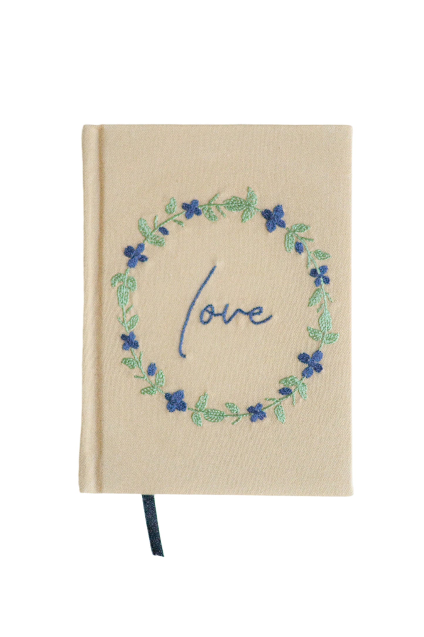 "Love" Hand-Embroidered Journal
