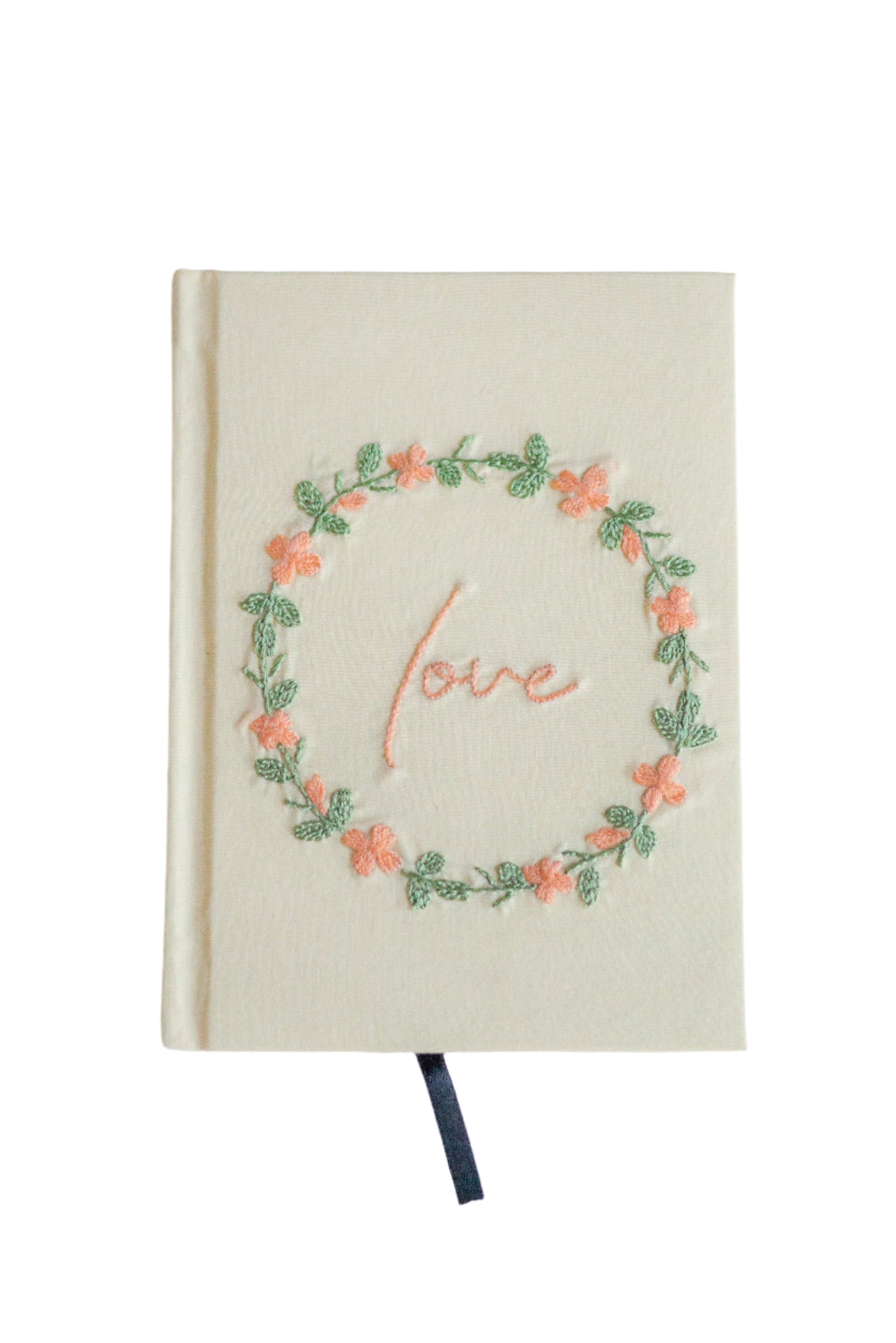 "Love" Hand-Embroidered Journal