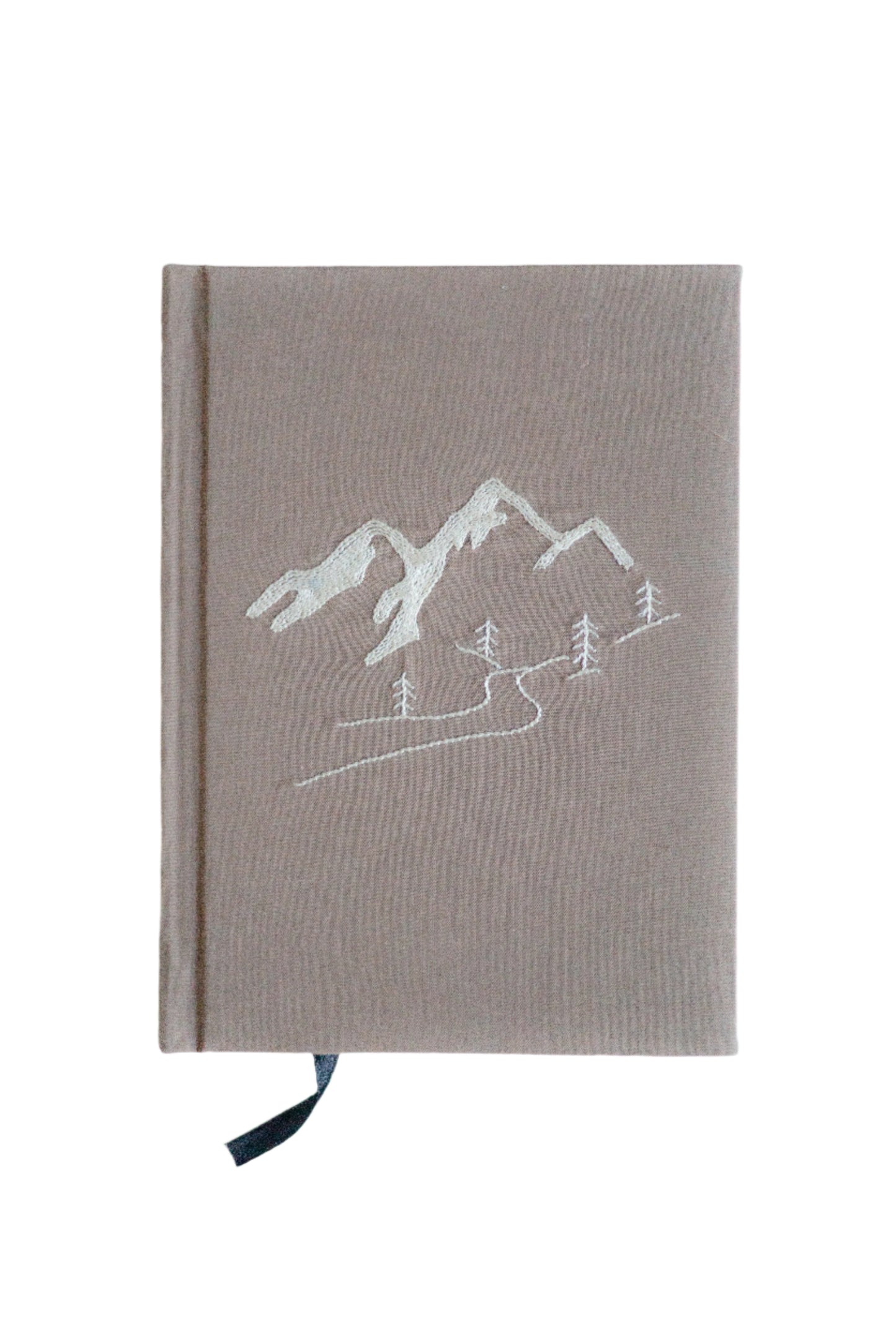 Minimalist Mountains Hand-Embroidered Journal