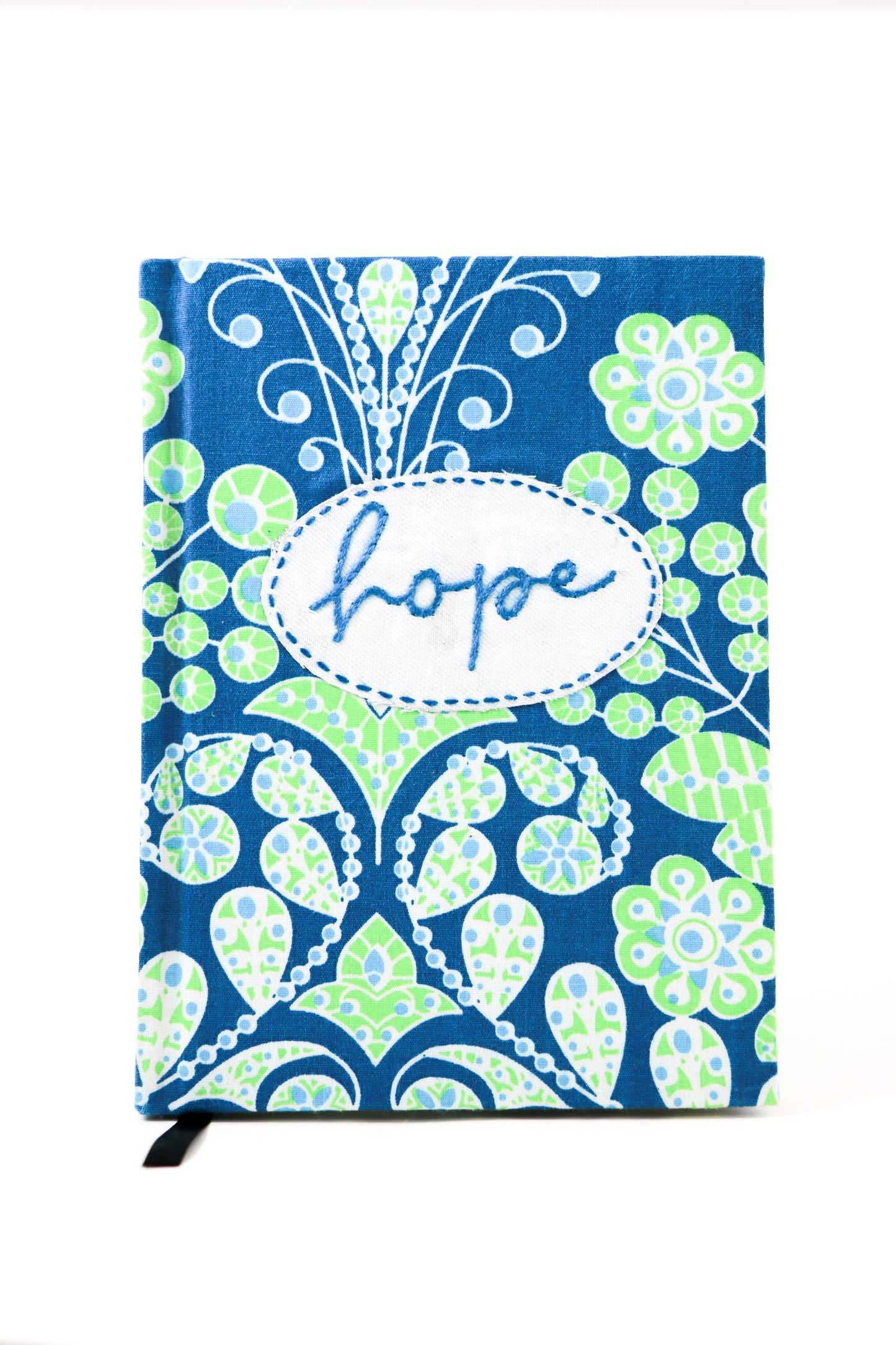 "Hope" Hand-Embroidered Journal