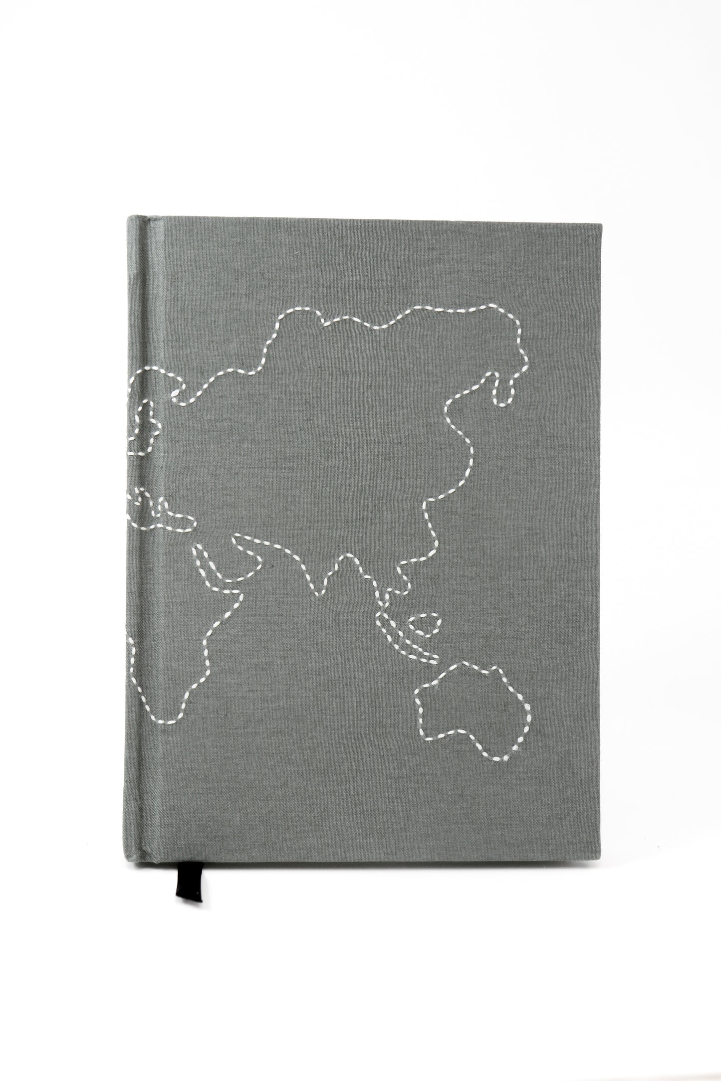Minimalist Map Hand-Embroidered Journal