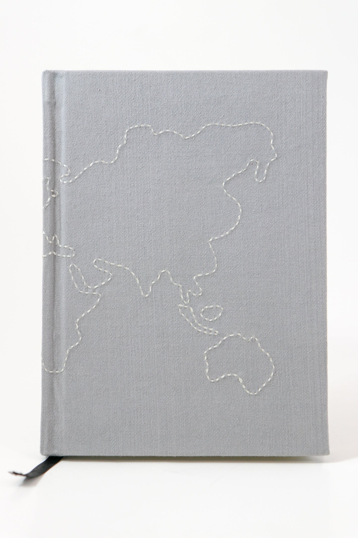 Minimalist Map Hand-Embroidered Journal
