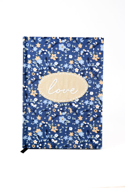 "Love" Hand-Embroidered Journal