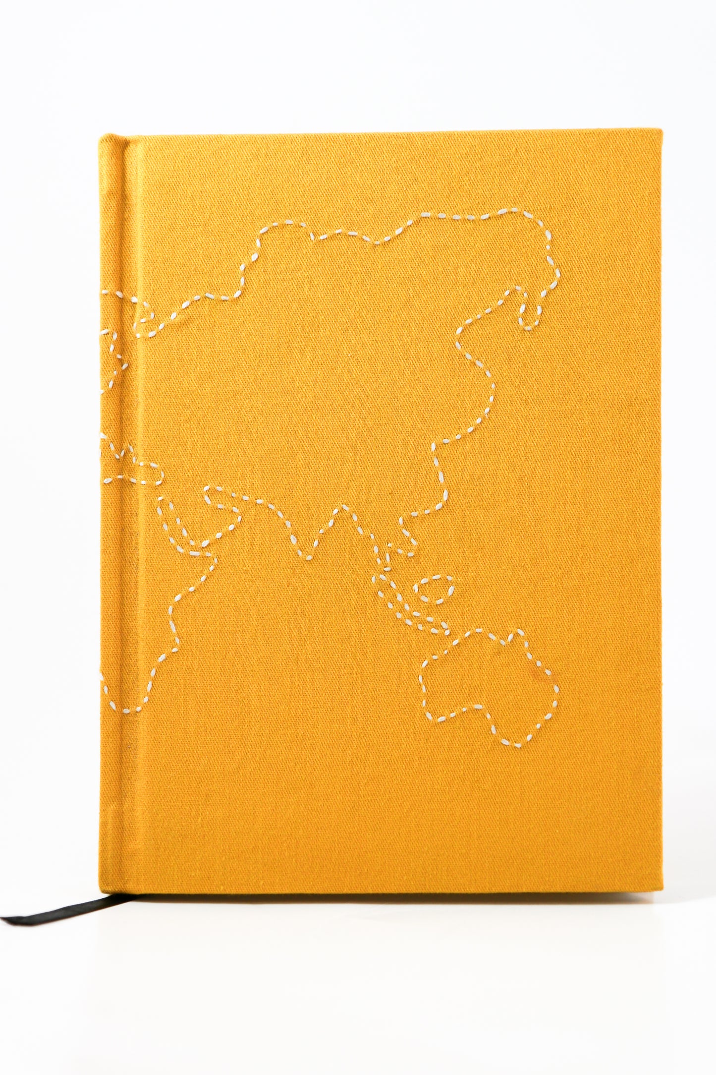 Minimalist Map Hand-Embroidered Journal