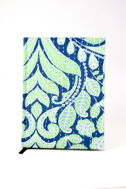 Kantha Stitching On Pattern Design Hand-Embroidered Journal