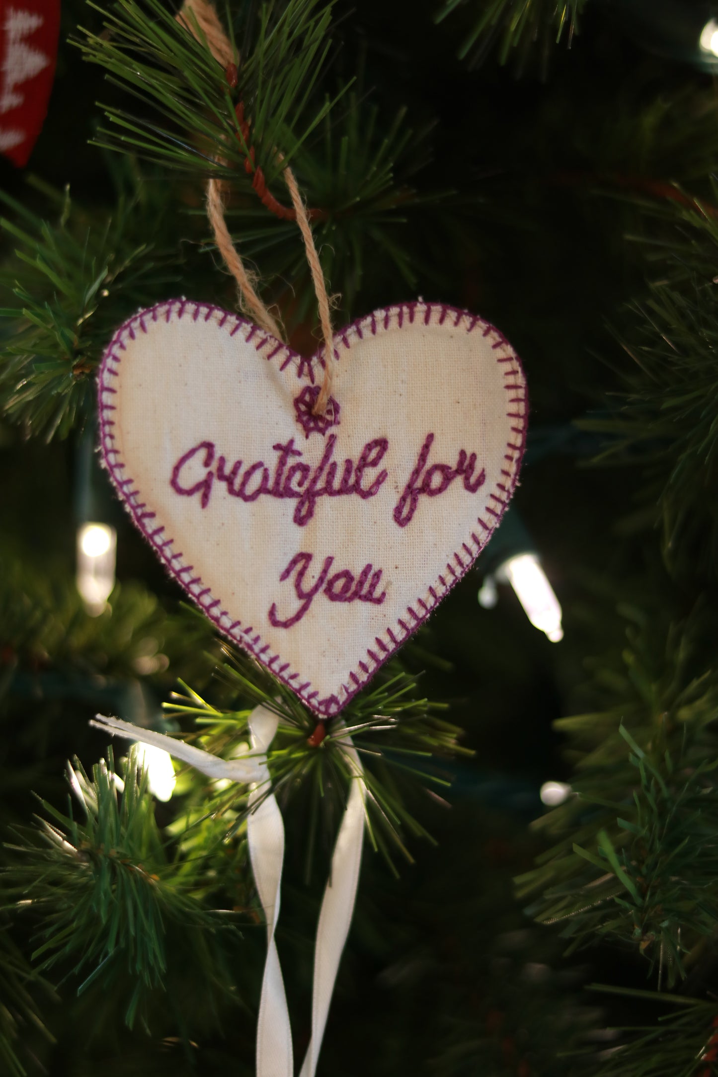 "Grateful for You" Ornament
