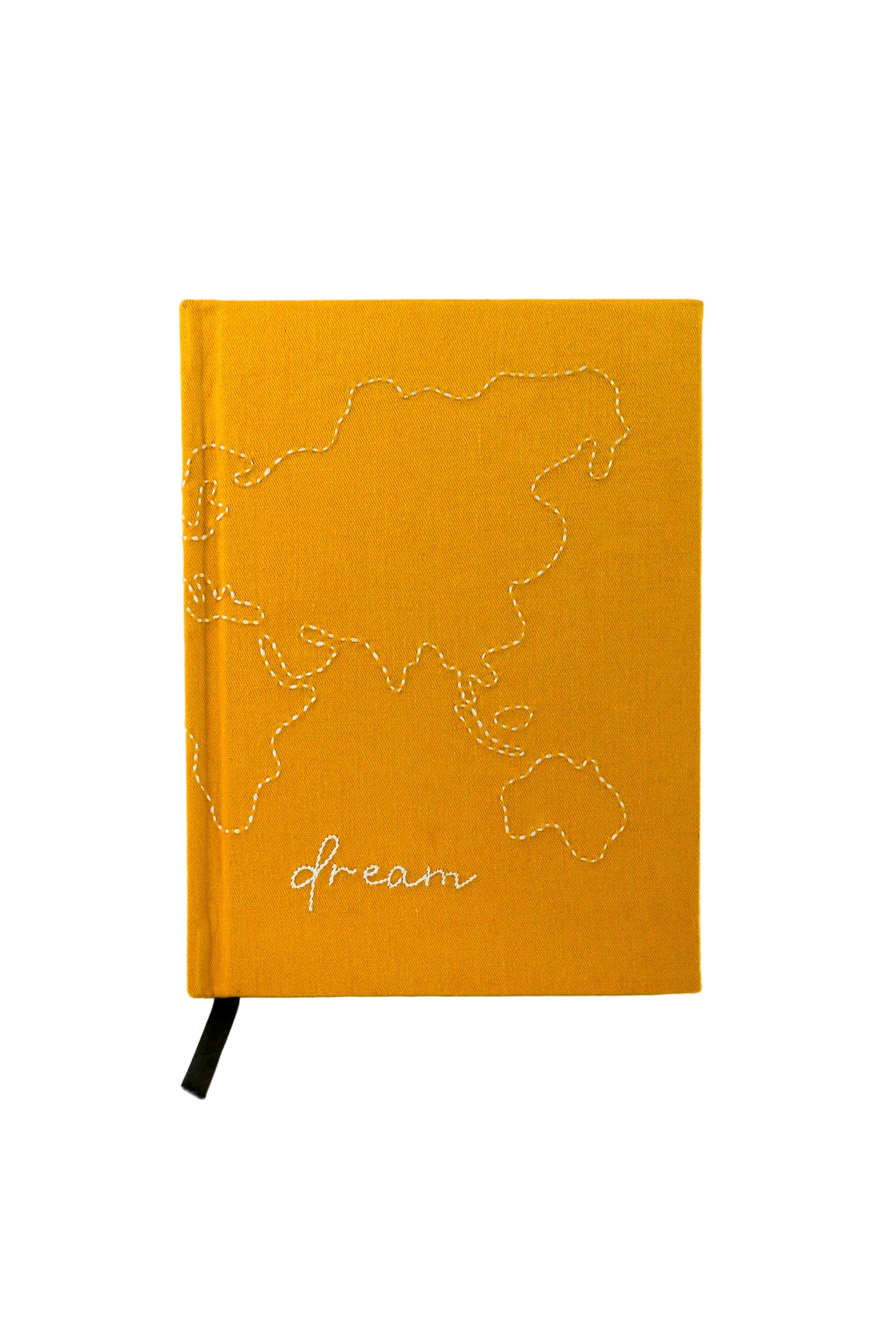 Minimalist "Dream" Map Hand-Embroidered Journal