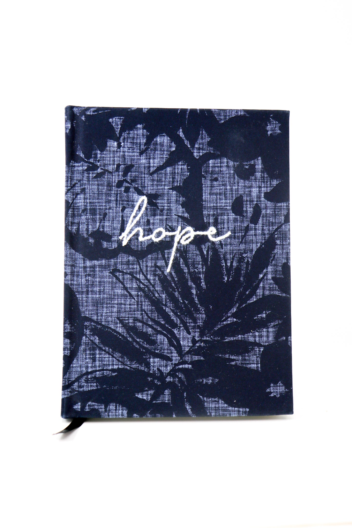 "Hope" Hand-Embroidered Journal