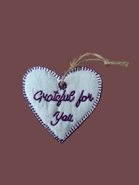 "Grateful for You" Ornament