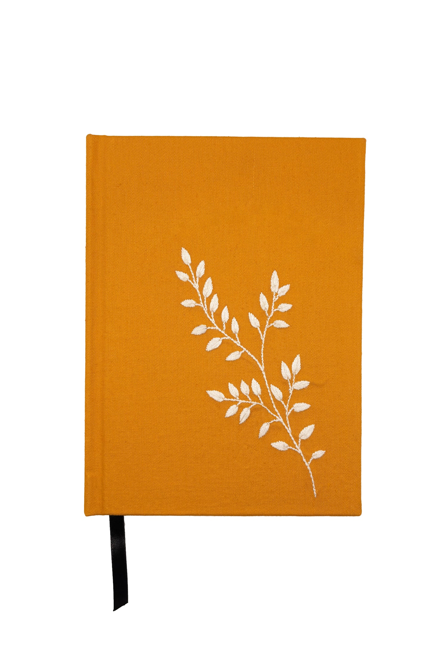 Minimalist “Trailing Vine” Hand-Embroidered Journal
