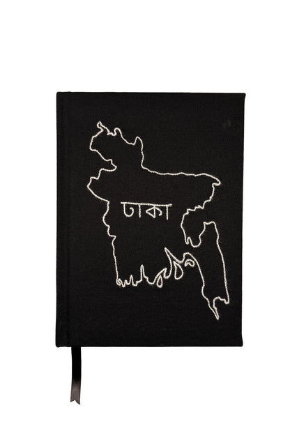 Bangladesh Map Hand-Embroidered Journal