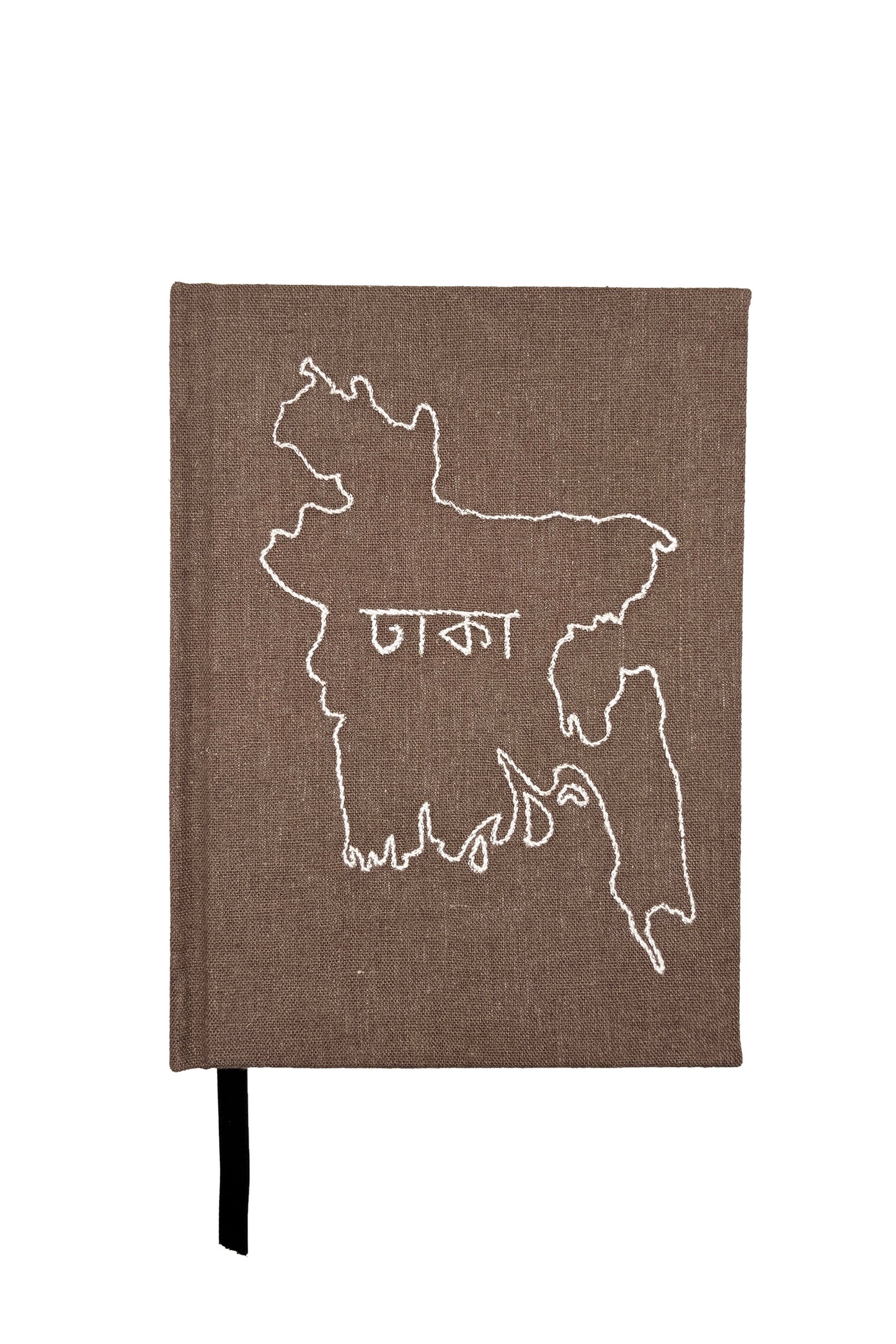 Bangladesh Map Hand-Embroidered Journal