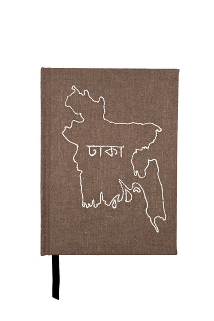 Bangladesh Map Hand-Embroidered Journal