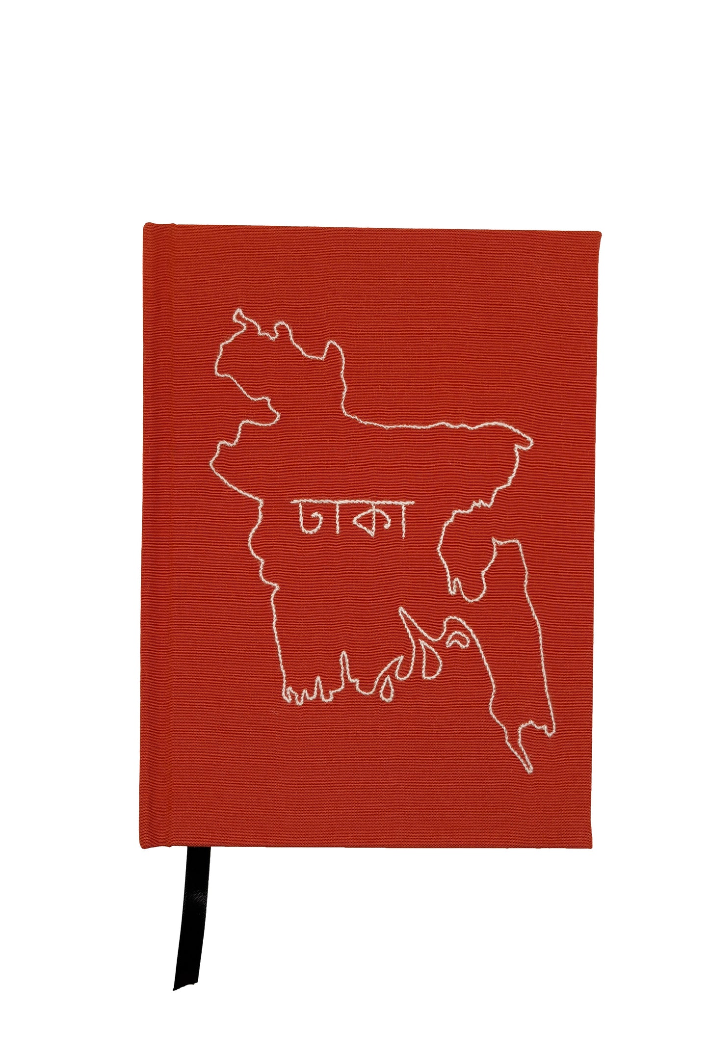 Bangladesh Map Hand-Embroidered Journal