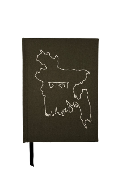 Bangladesh Map Hand-Embroidered Journal