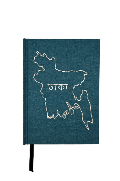 Bangladesh Map Hand-Embroidered Journal