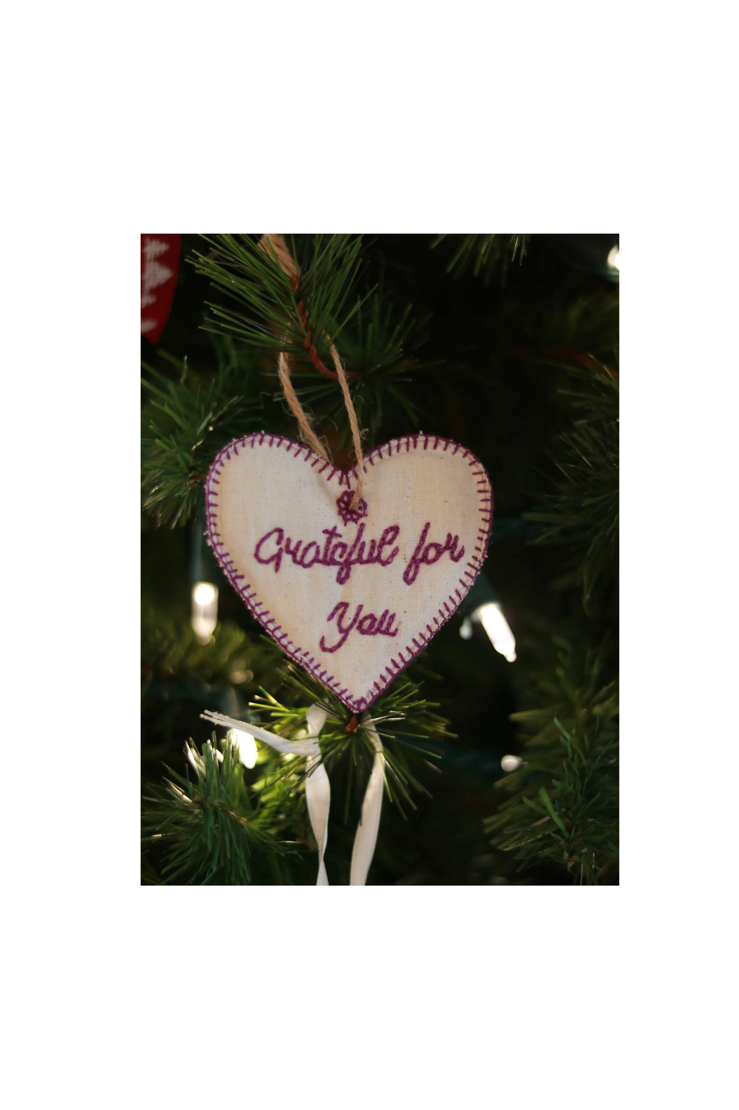 "Grateful for You" Ornament