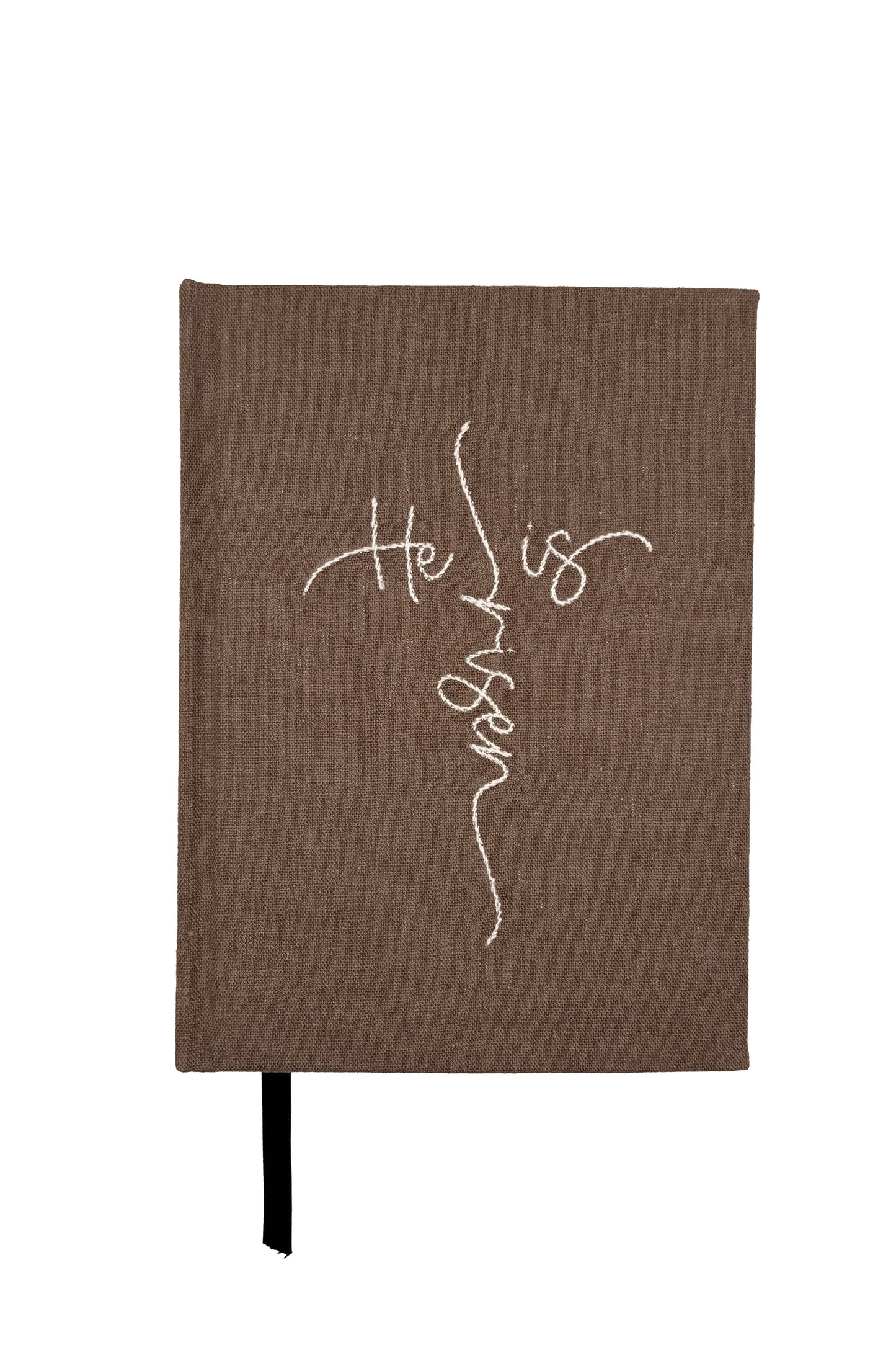 “He is Risen” Hand-Embroidered Journal