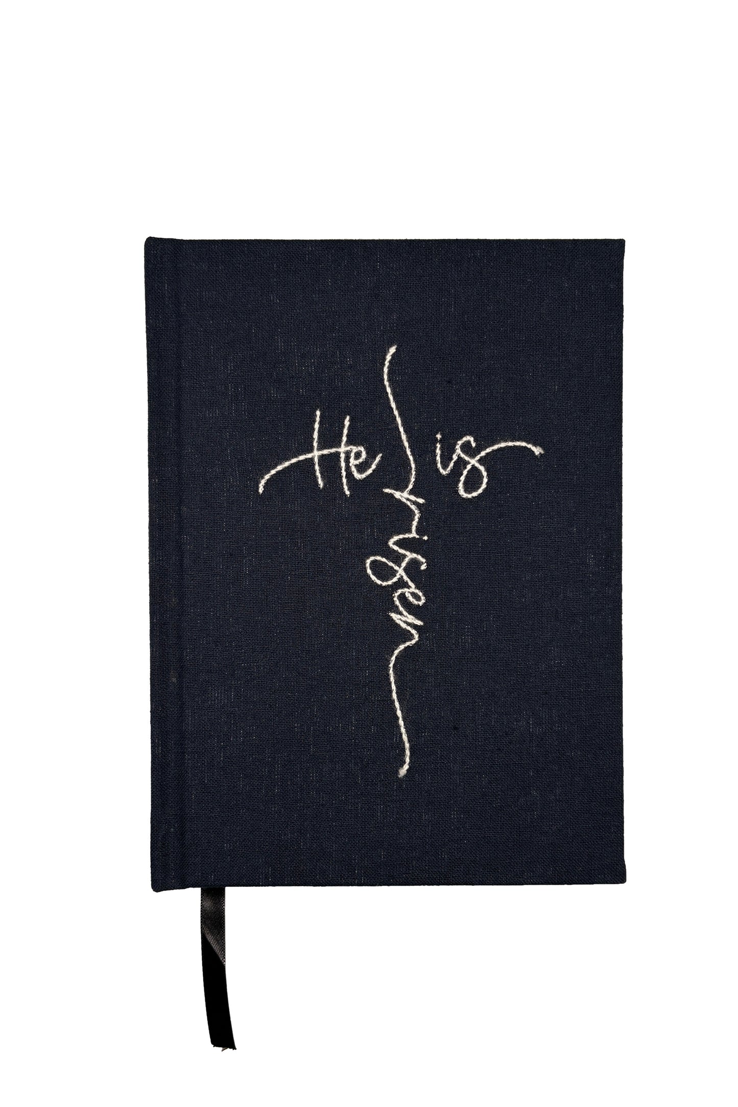 “He is Risen” Hand-Embroidered Journal