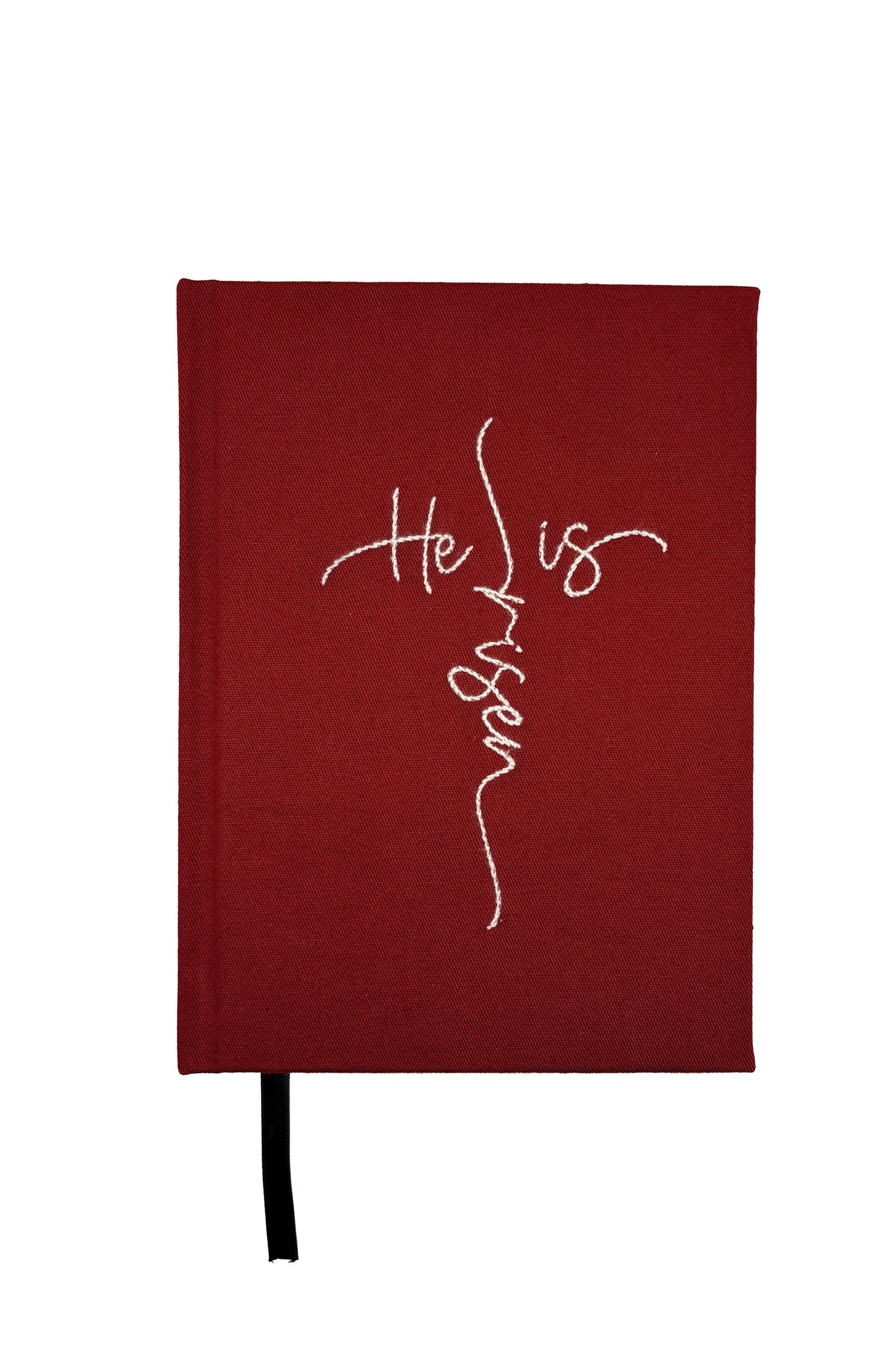 “He is Risen” Hand-Embroidered Journal