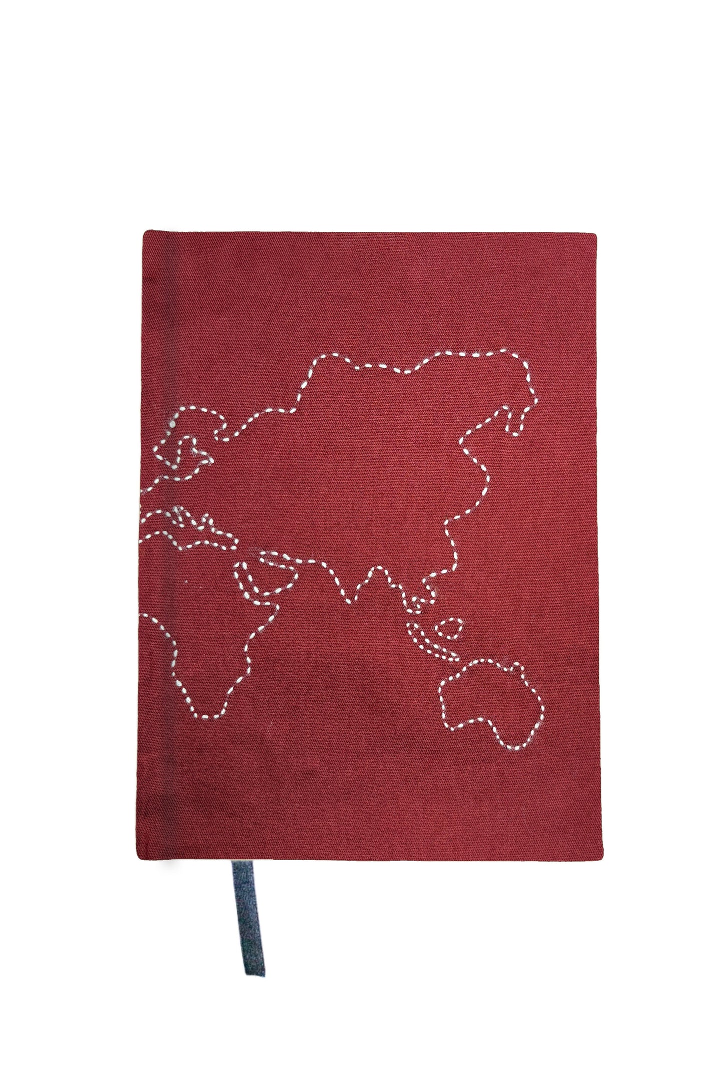Minimalist “Map” Hand-Embroidered Journal