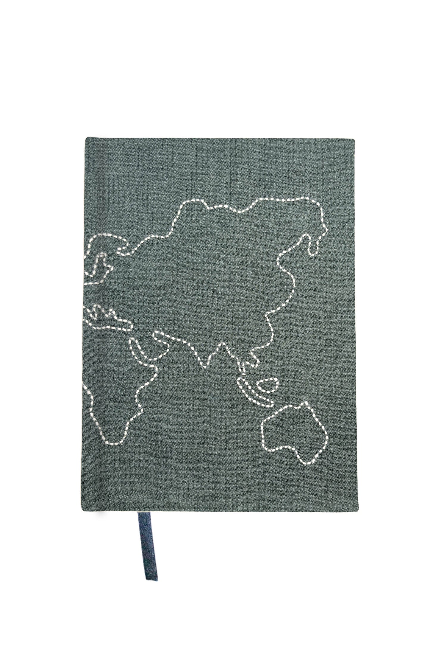 Minimalist “Map” Hand-Embroidered Journal