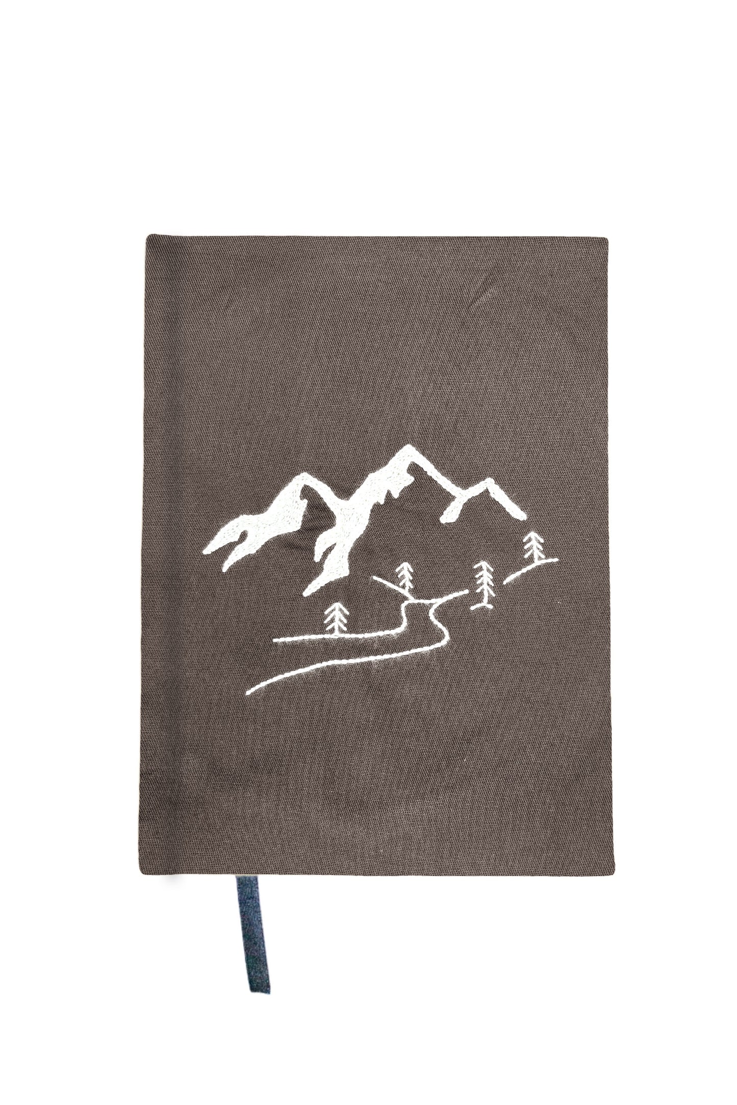 Minimalist “Mountains” Hand-Embroidered Journal