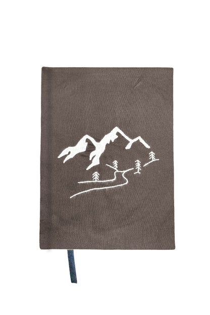 Minimalist “Mountains” Hand-Embroidered Journal
