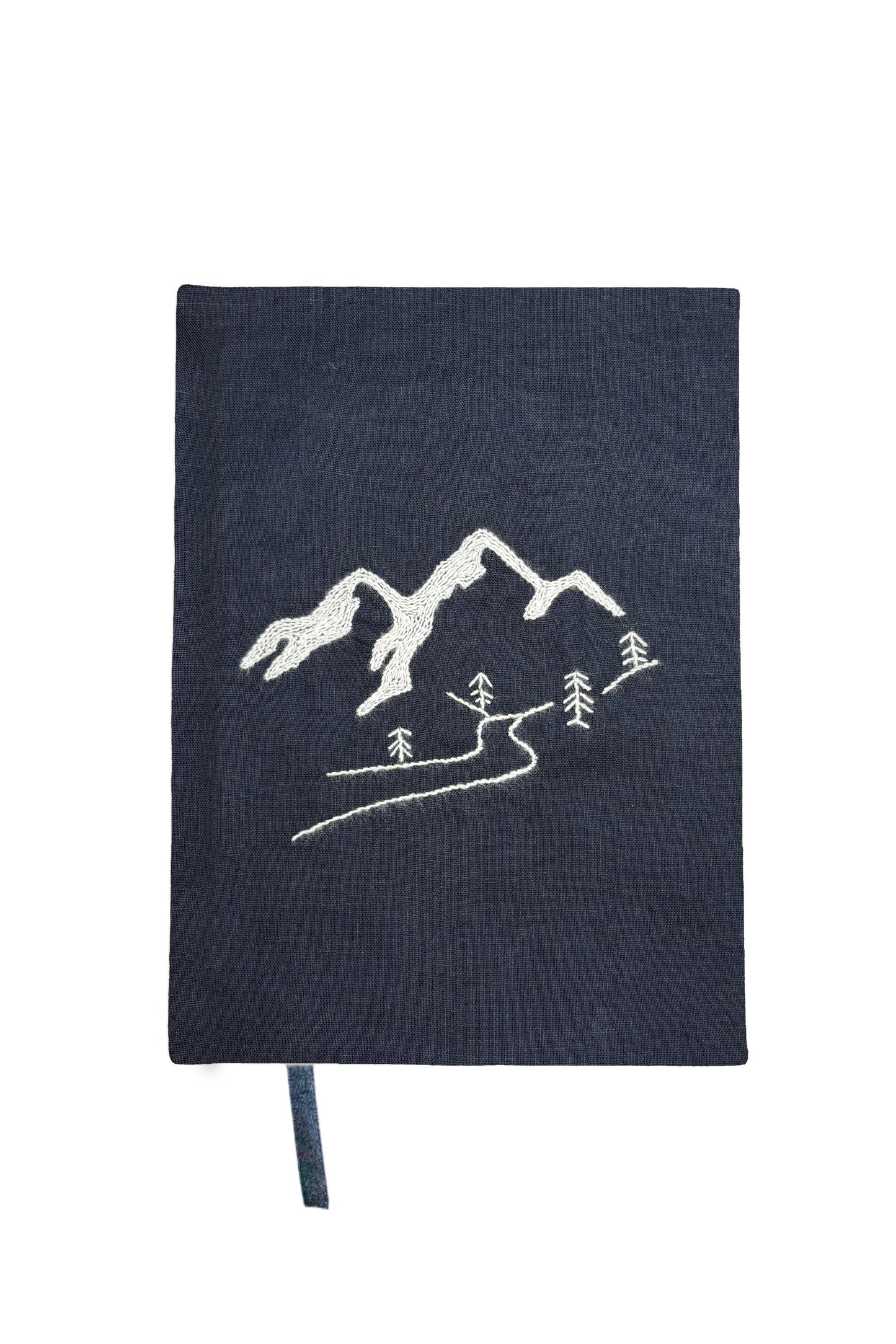 Minimalist “Mountains” Hand-Embroidered Journal