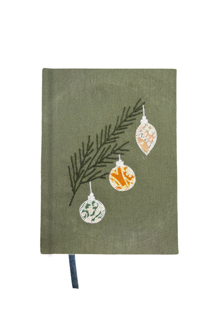 “Ornaments” Hand-Embroidered Journal