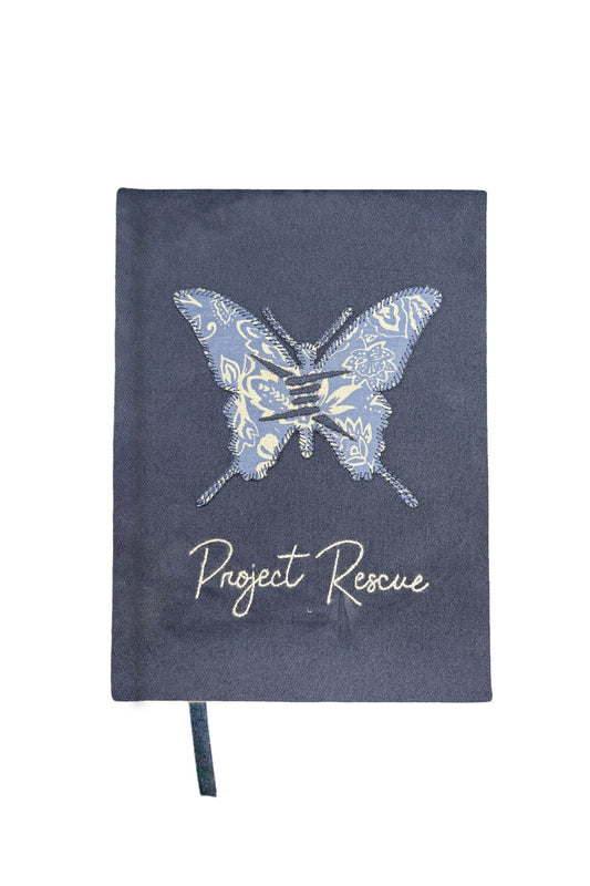 “Project Rescue Butterfly” Hand-Embroidered Journal