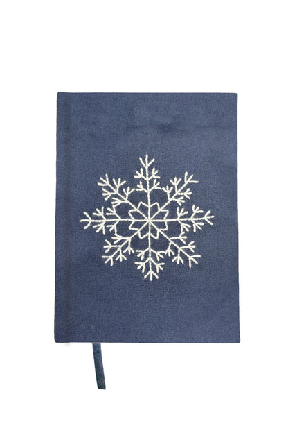 “Snowflake” Hand-Embroidered Journal
