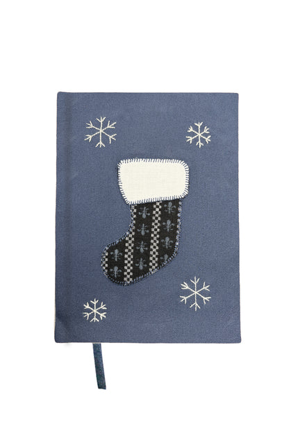 “Stocking” Hand-Embroidered Journal