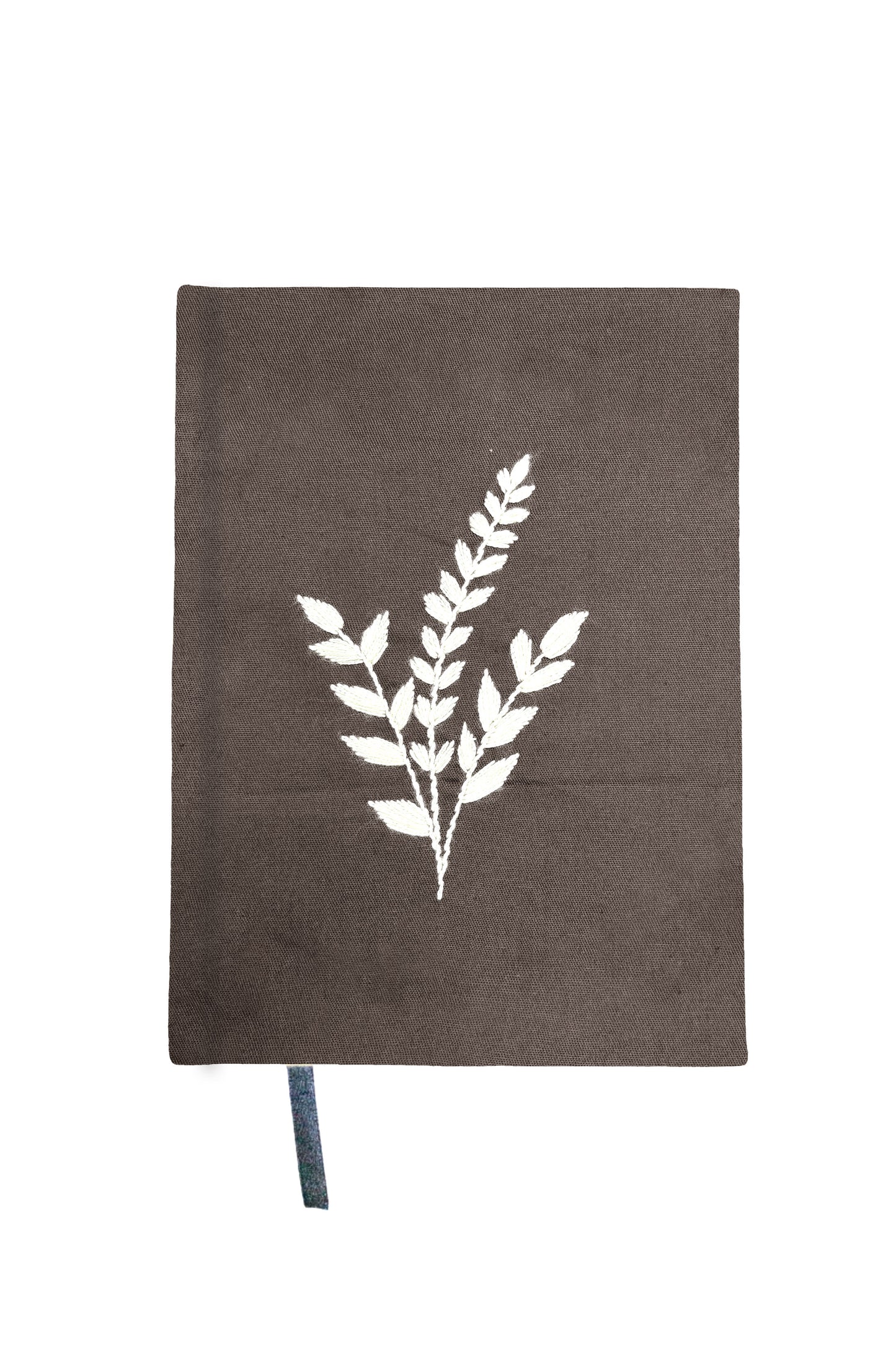 Minimalist “Wheat Stalk” Hand-Embroidered Journal