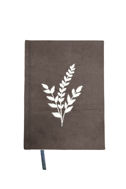 Minimalist “Wheat Stalk” Hand-Embroidered Journal