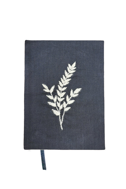 Minimalist “Wheat Stalk” Hand-Embroidered Journal