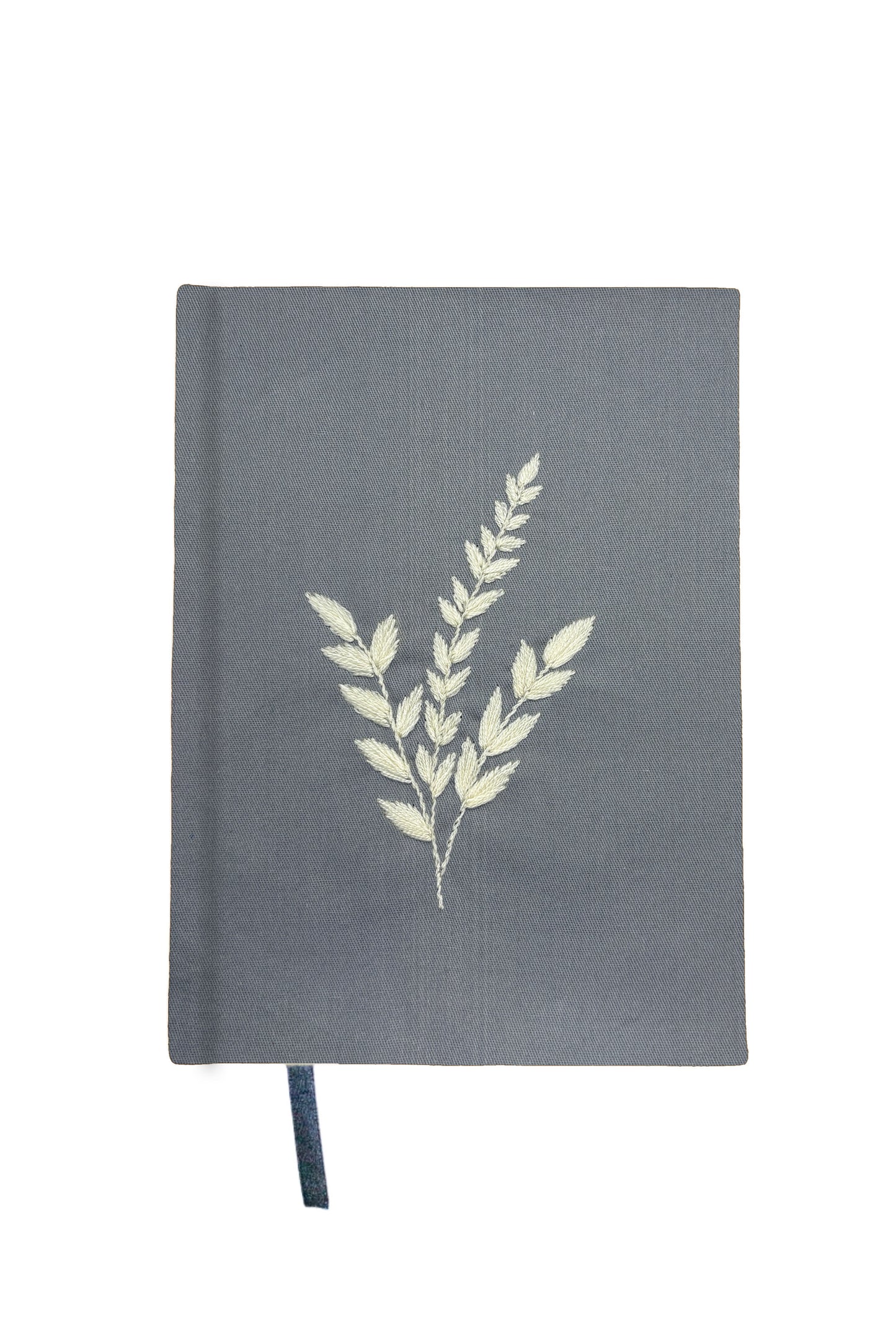 Minimalist “Wheat Stalk” Hand-Embroidered Journal