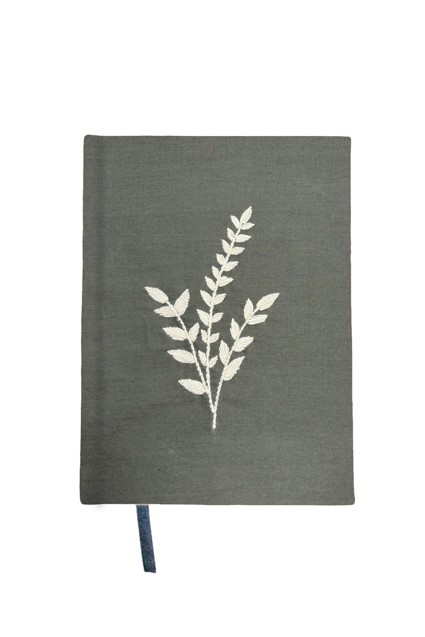 Minimalist “Wheat Stalk” Hand-Embroidered Journal